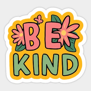 Be Kind flowers Sticker